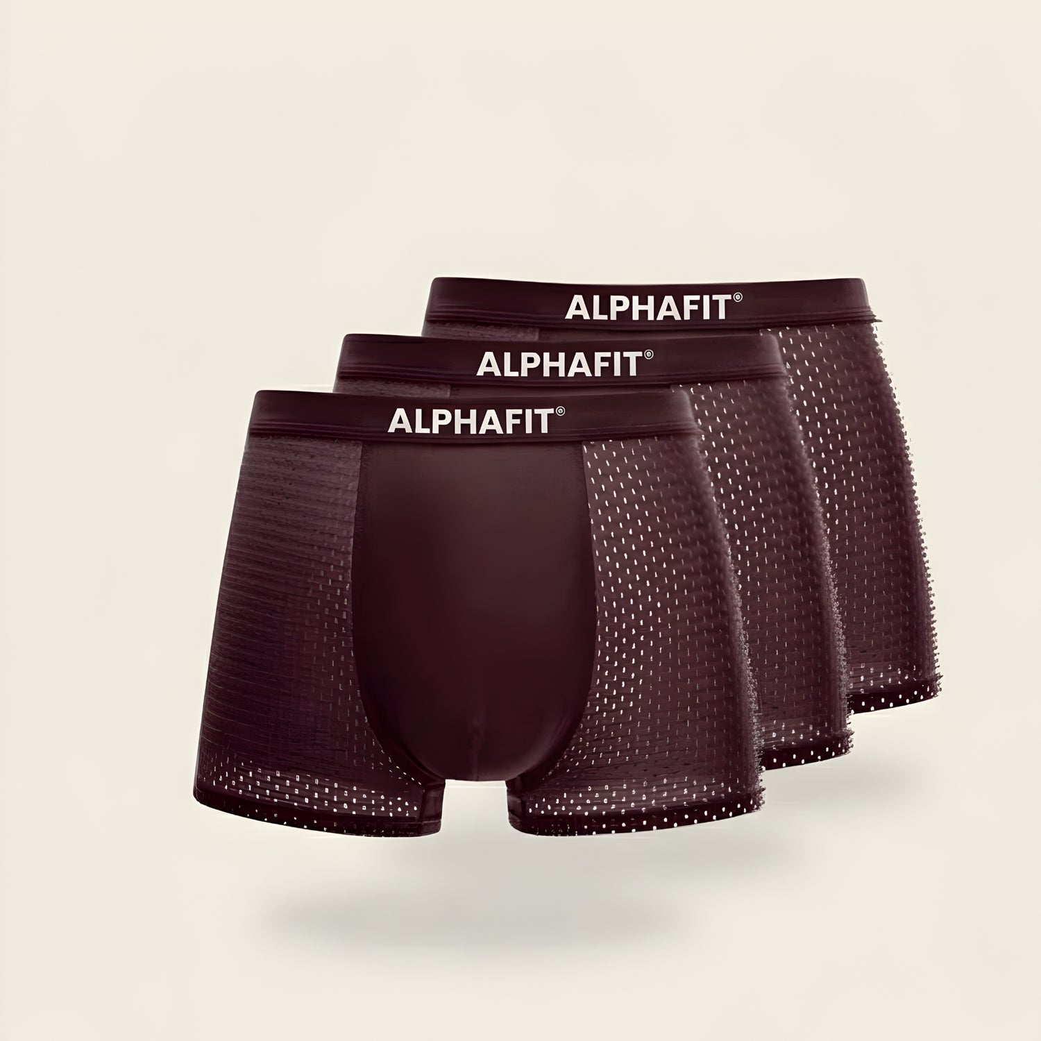ALPHAFIT® Bamboo Boxers 3-Pack Red