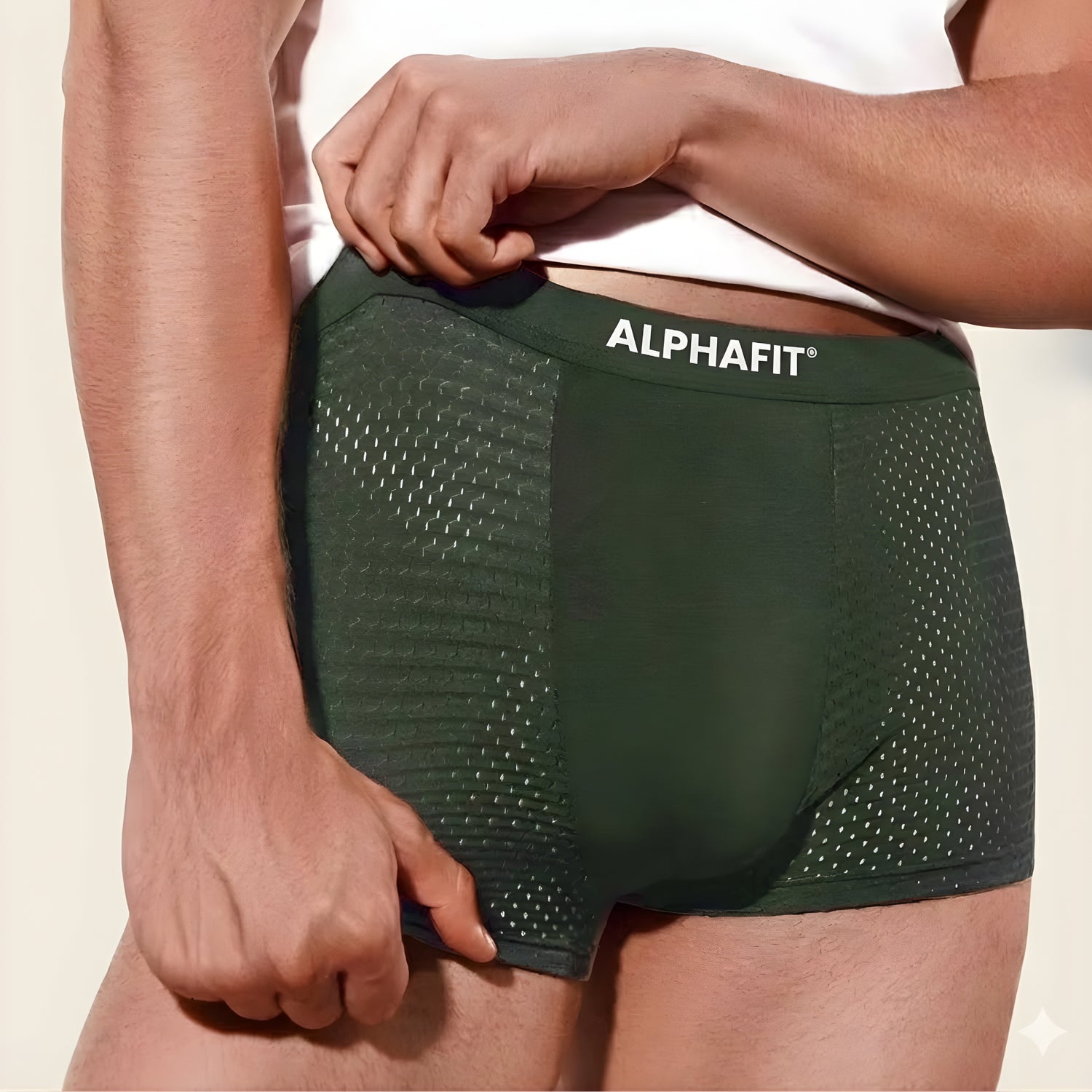 ALPHAFIT® Bamboo Boxers 3-Pack Green