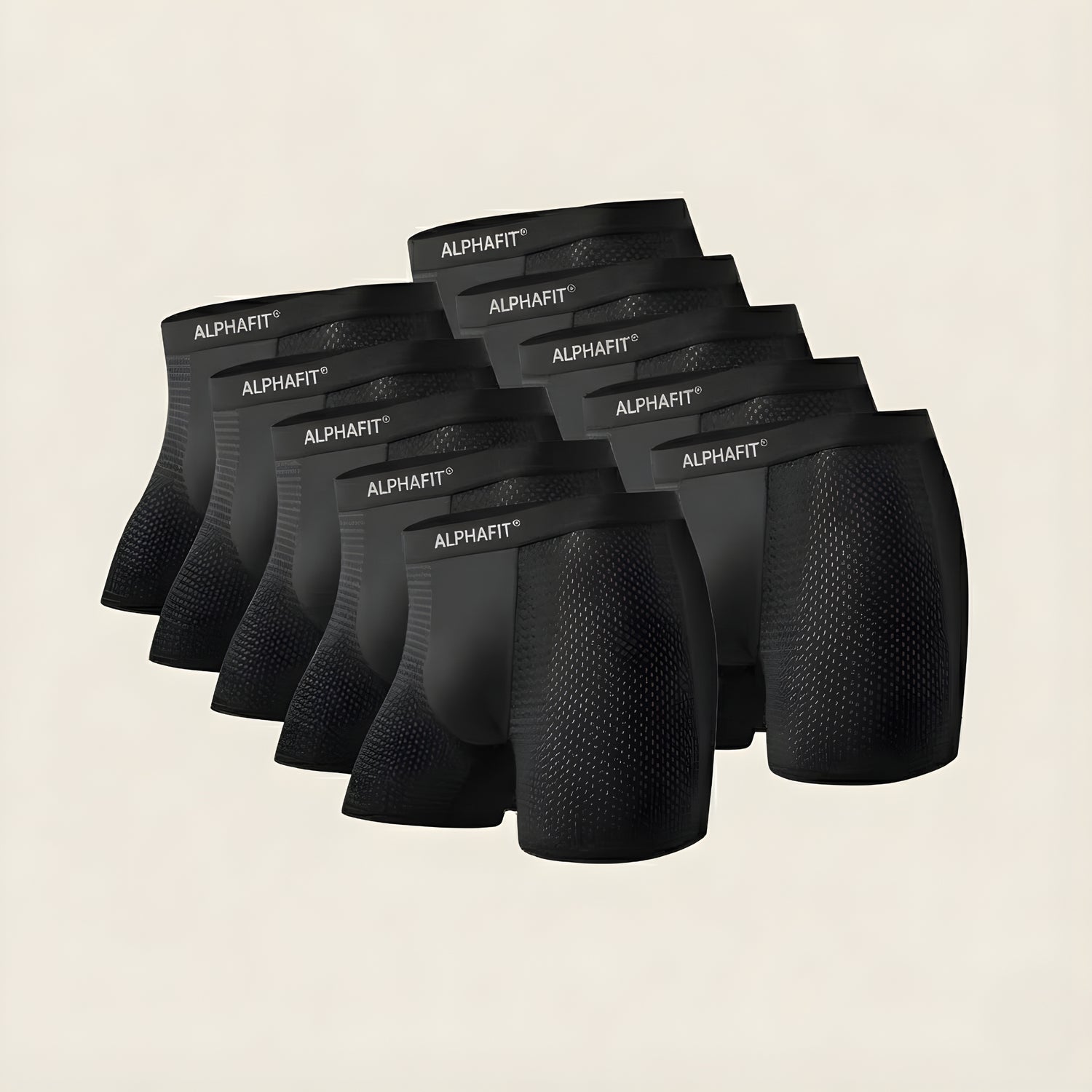 ALPHAFIT® Bamboo Boxers 5-Pack Black | + 5 FREE