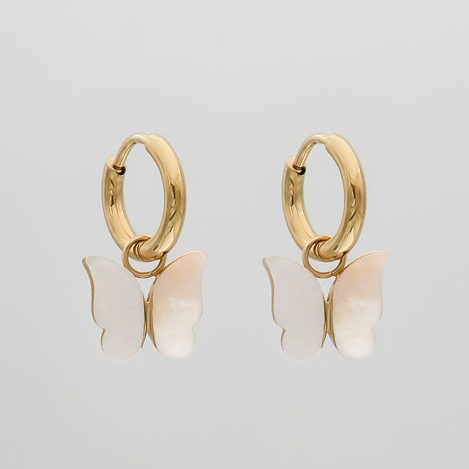 Butterfly Huggie Earrings