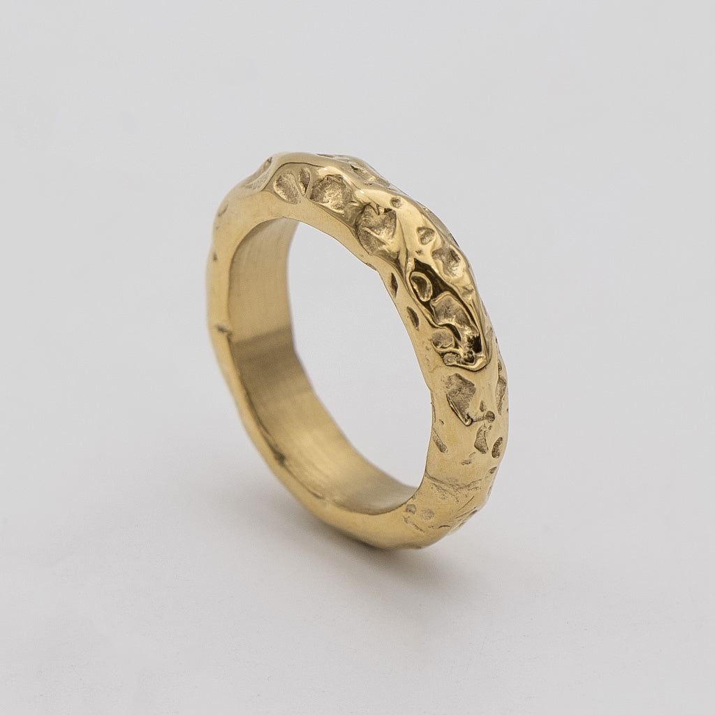 Astrid Hammered Band Ring