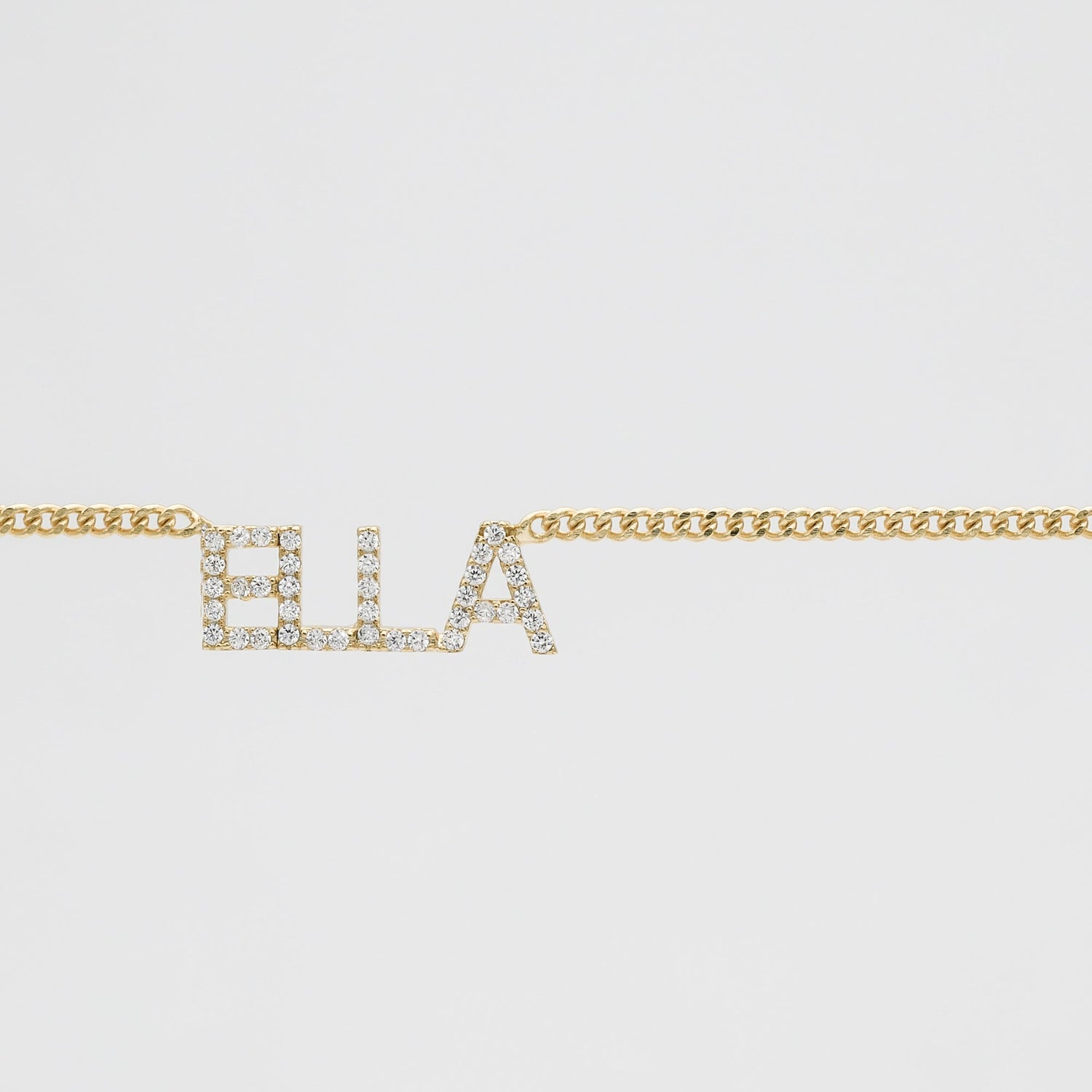 Olympia Pave Name Belly Chain