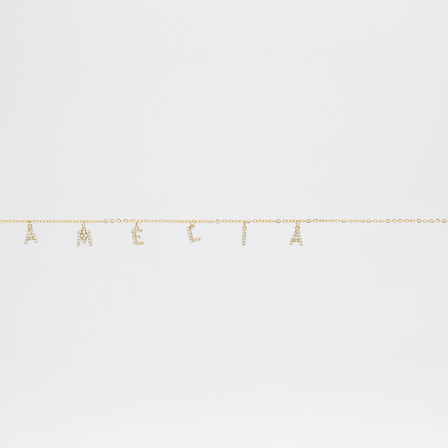 Nevada Custom Name Belly Chain