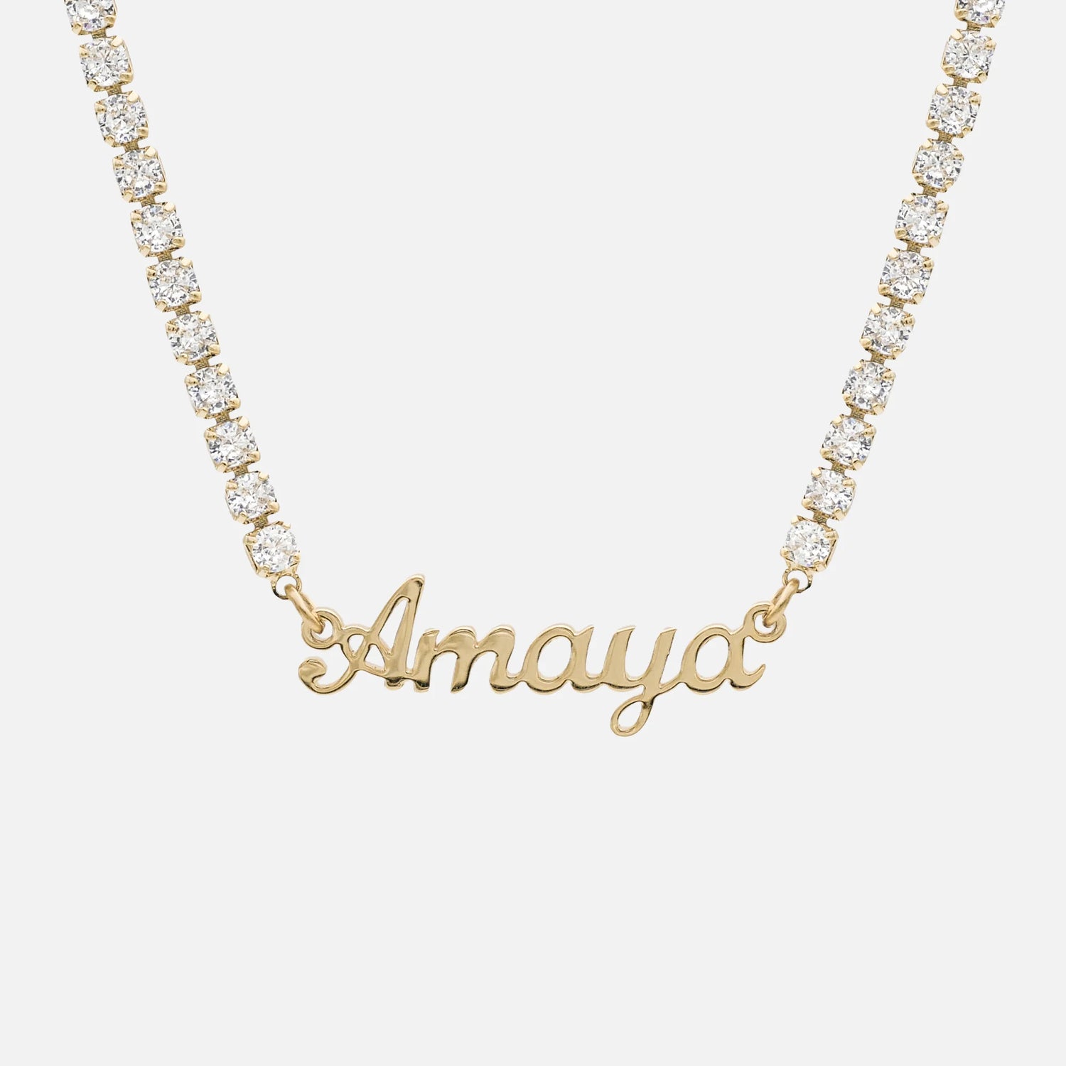 Miami Name Tennis Necklace