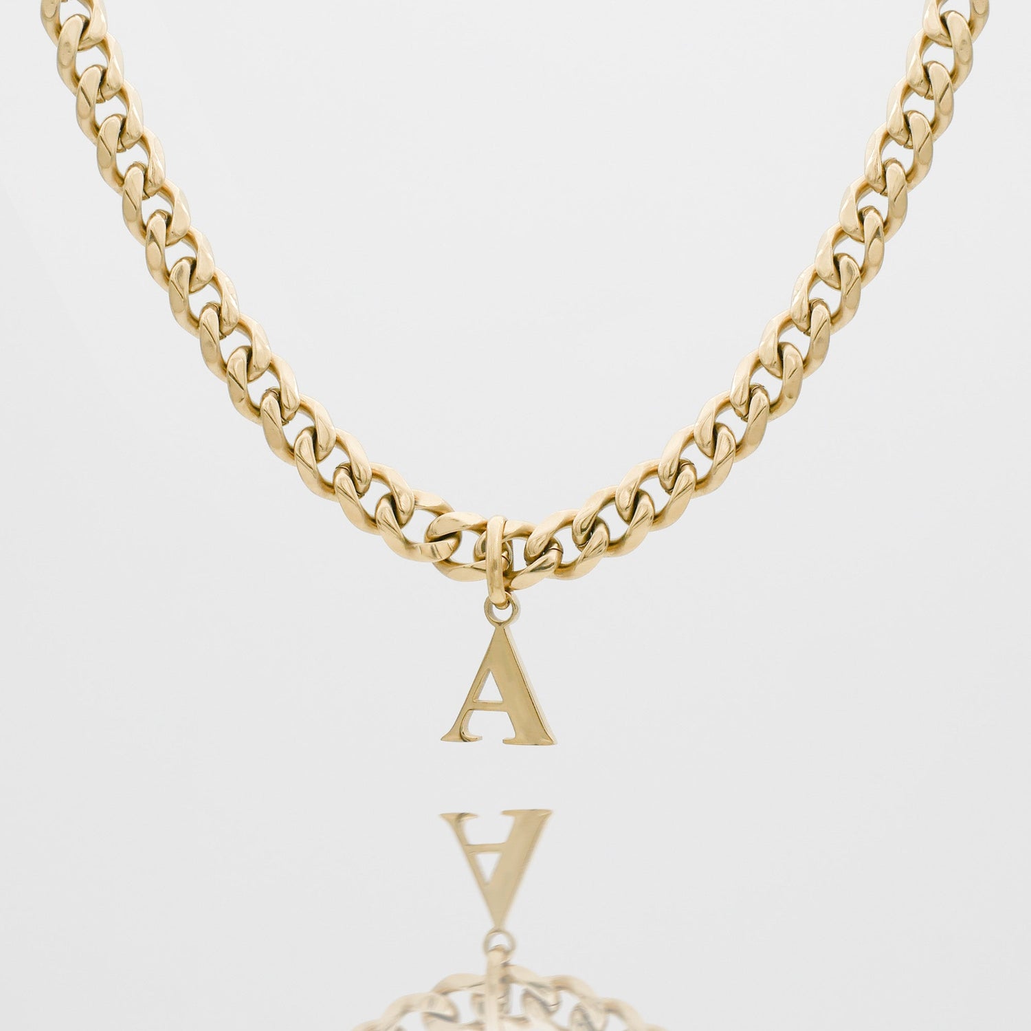 Mya Initial necklace | Thick Cuban
