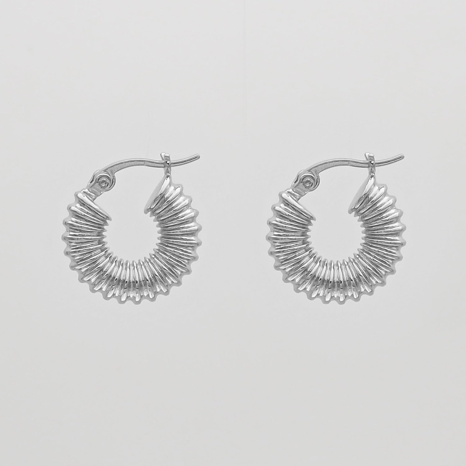 Zuri Ridge Hoop Earrings