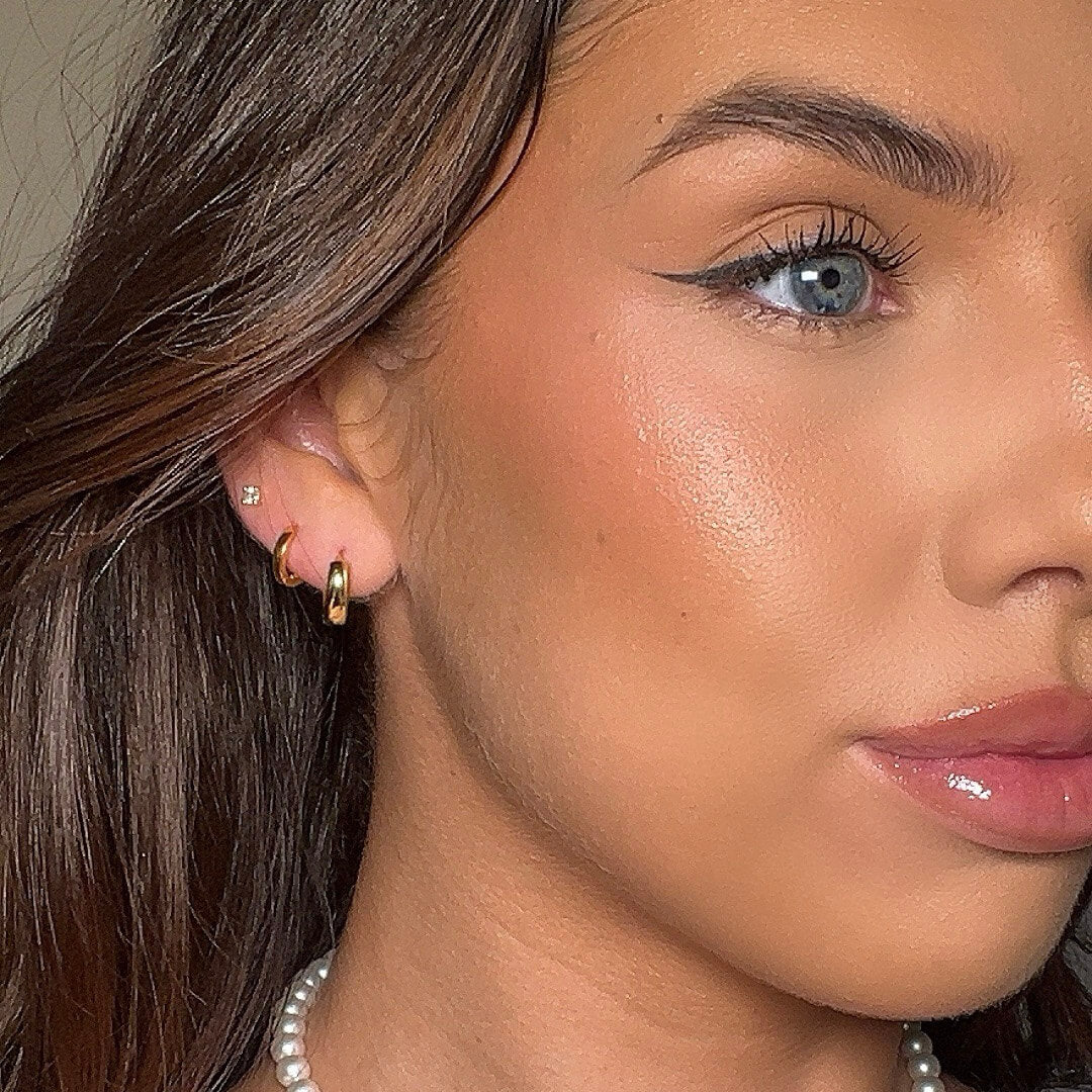 Elle Gold Filled Huggies