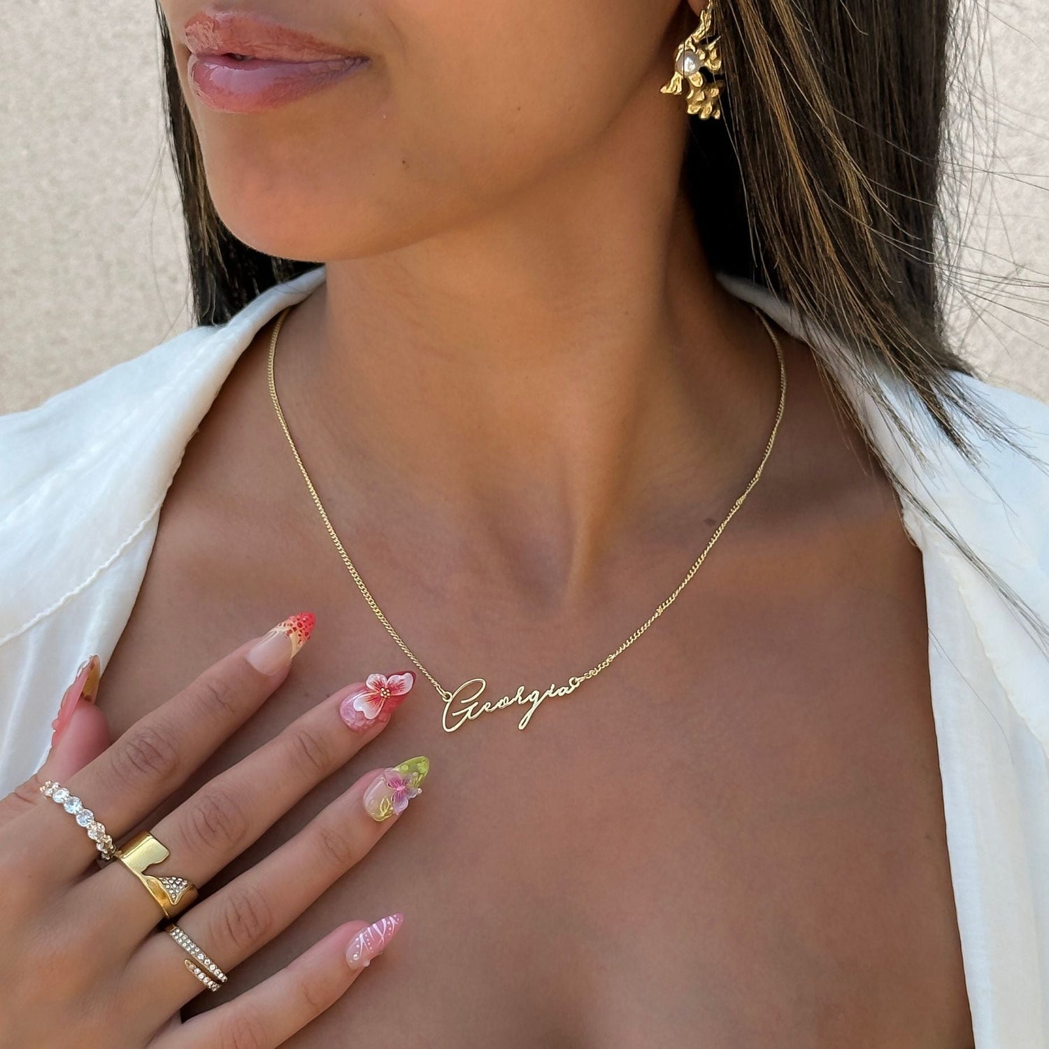 Valencia Custom Name Necklace